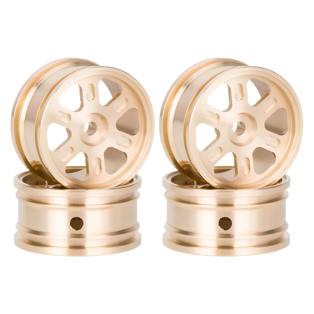Rc Hobby Jeep Wrangler - Hot Team Hobby Brass Wheel Rims
