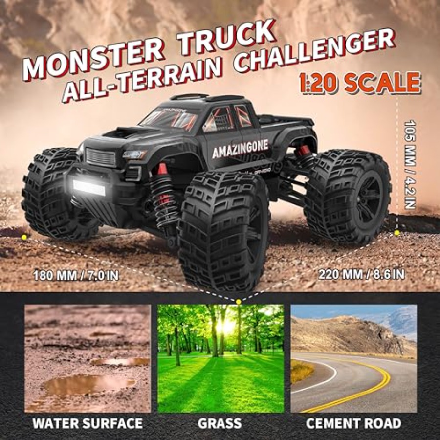 20208 1/20 Scale Brushless Fas – Rc Hobby Monster Truck Bewertung und Preis