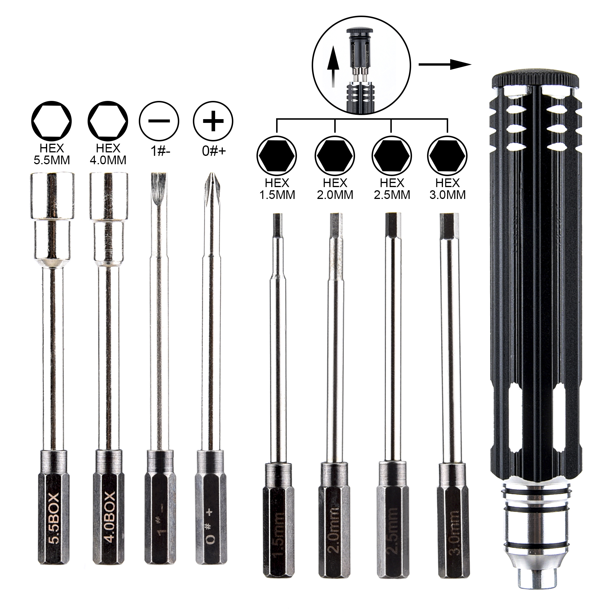 RC Tools Hex Screw Driver 1.5  – Hobby Queen Rc Bewertung und Preis