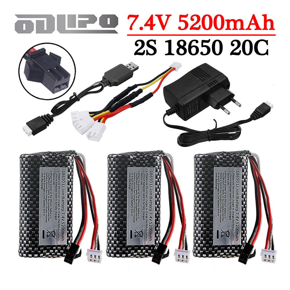 18650 7.4V 5200mAh Li-ion batt – Rc Hobby Hub Bewertung und Preis