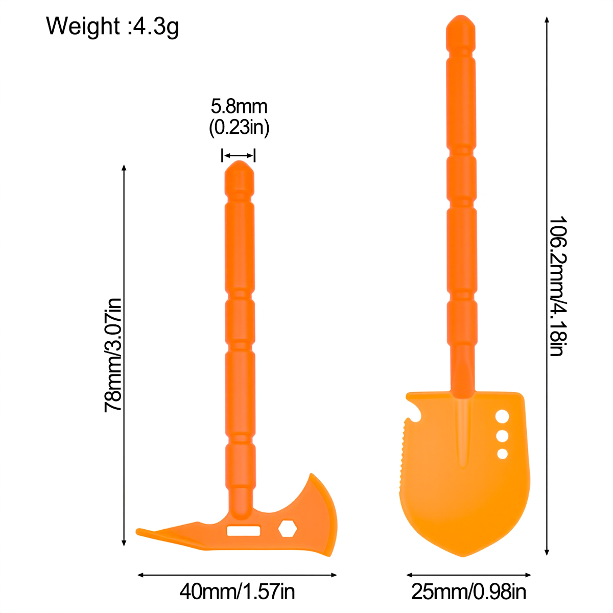 Simulated Plastic Shovel Picka – Rc Hobby Tools Bewertung und Preis