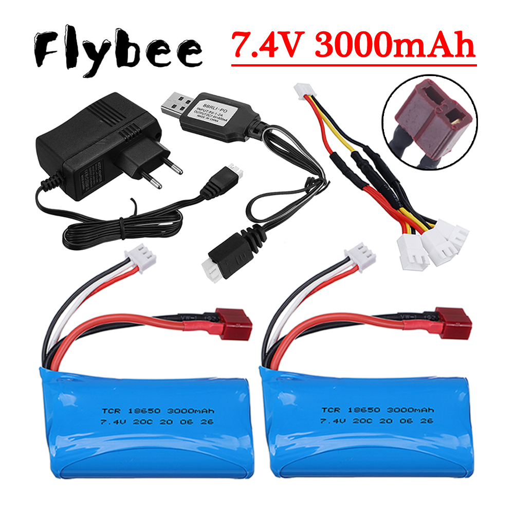7.4V 3000mAh Li-ion Battery fo – Rc Hobby Hub Bewertung und Preis