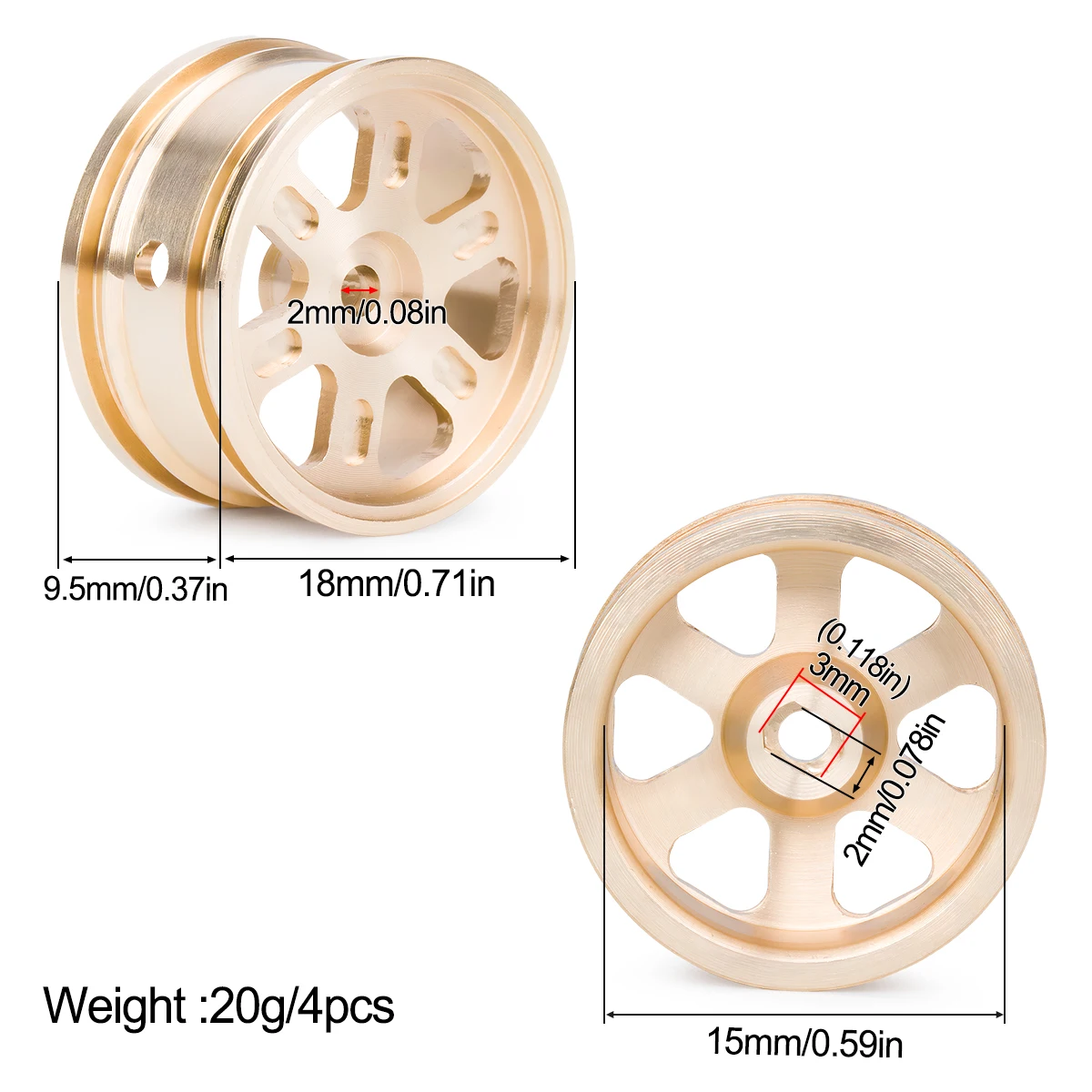 Hot Team Hobby Brass Wheel Rim – Rc Hobby Jeep Wrangler Bewertung und Preis
