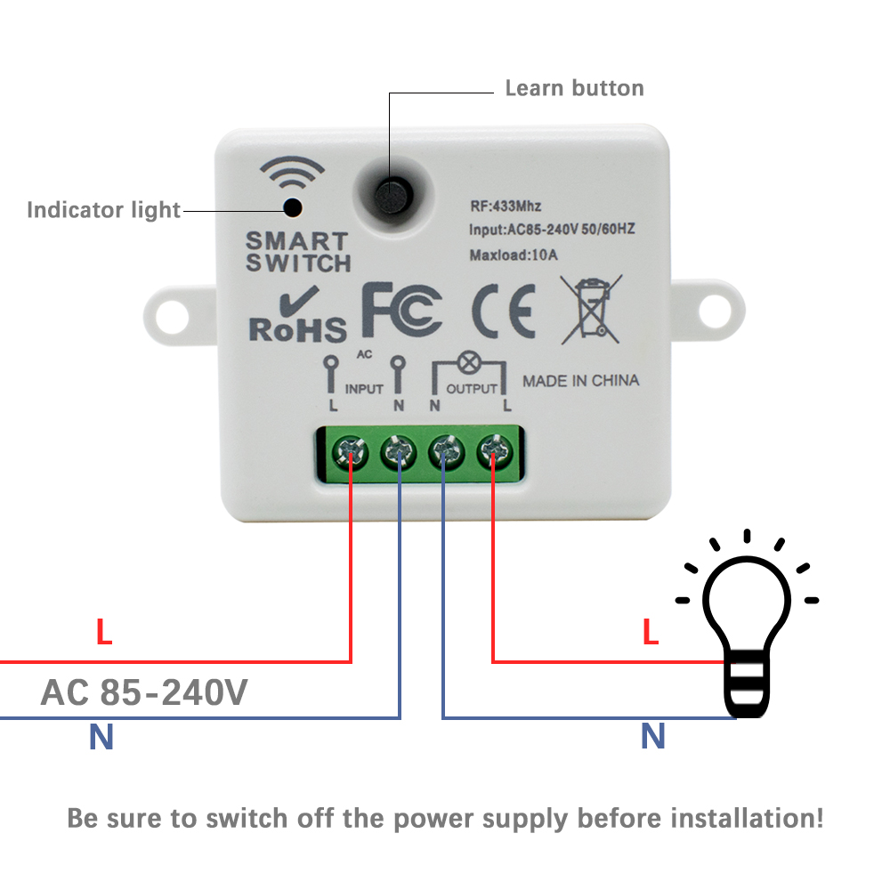 220V 1CH Wireless Remote Contr – Led Light Kit Rc Bewertung und Preis