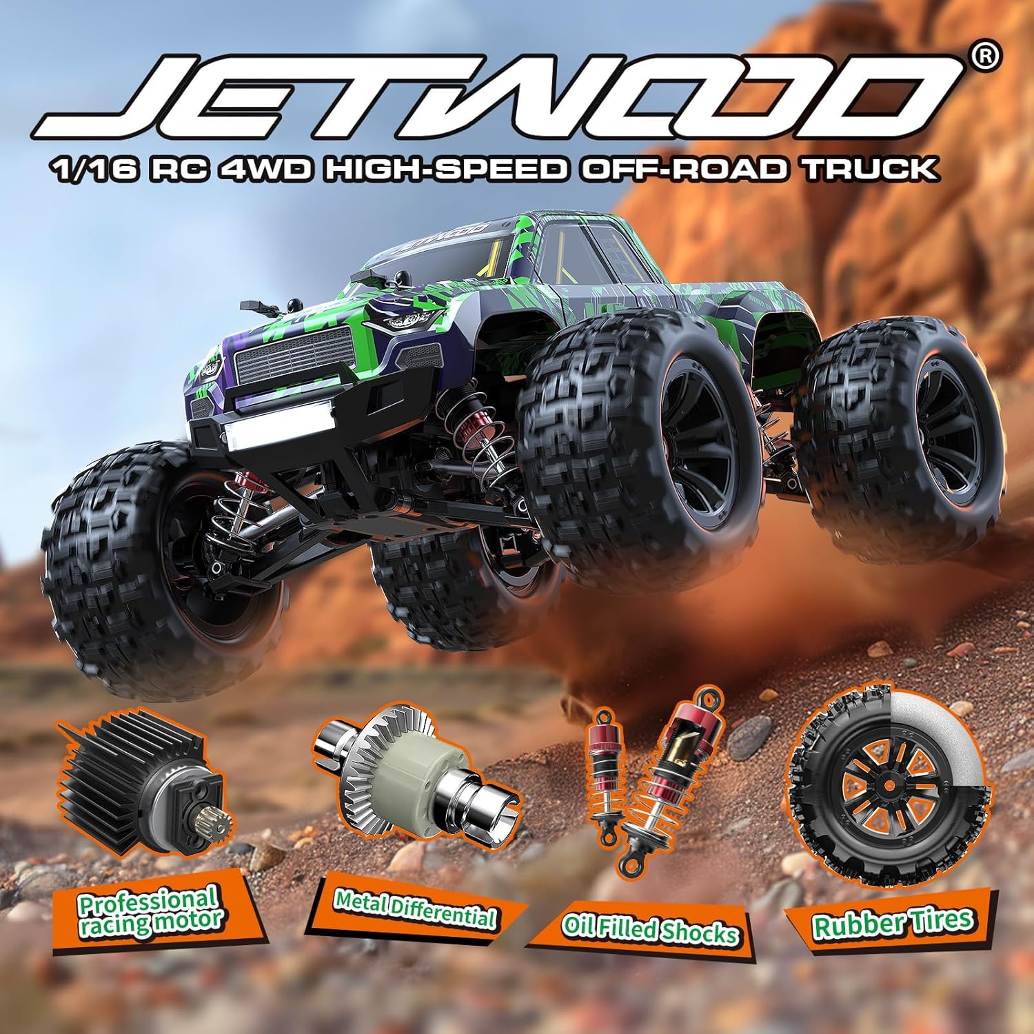 1/16 RC Car 38kph 4WD Ready to – Rc Hobby Monster Truck Bewertung und Preis